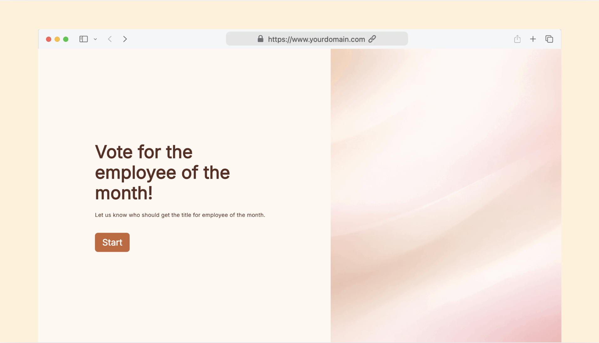 Employee of the month voting