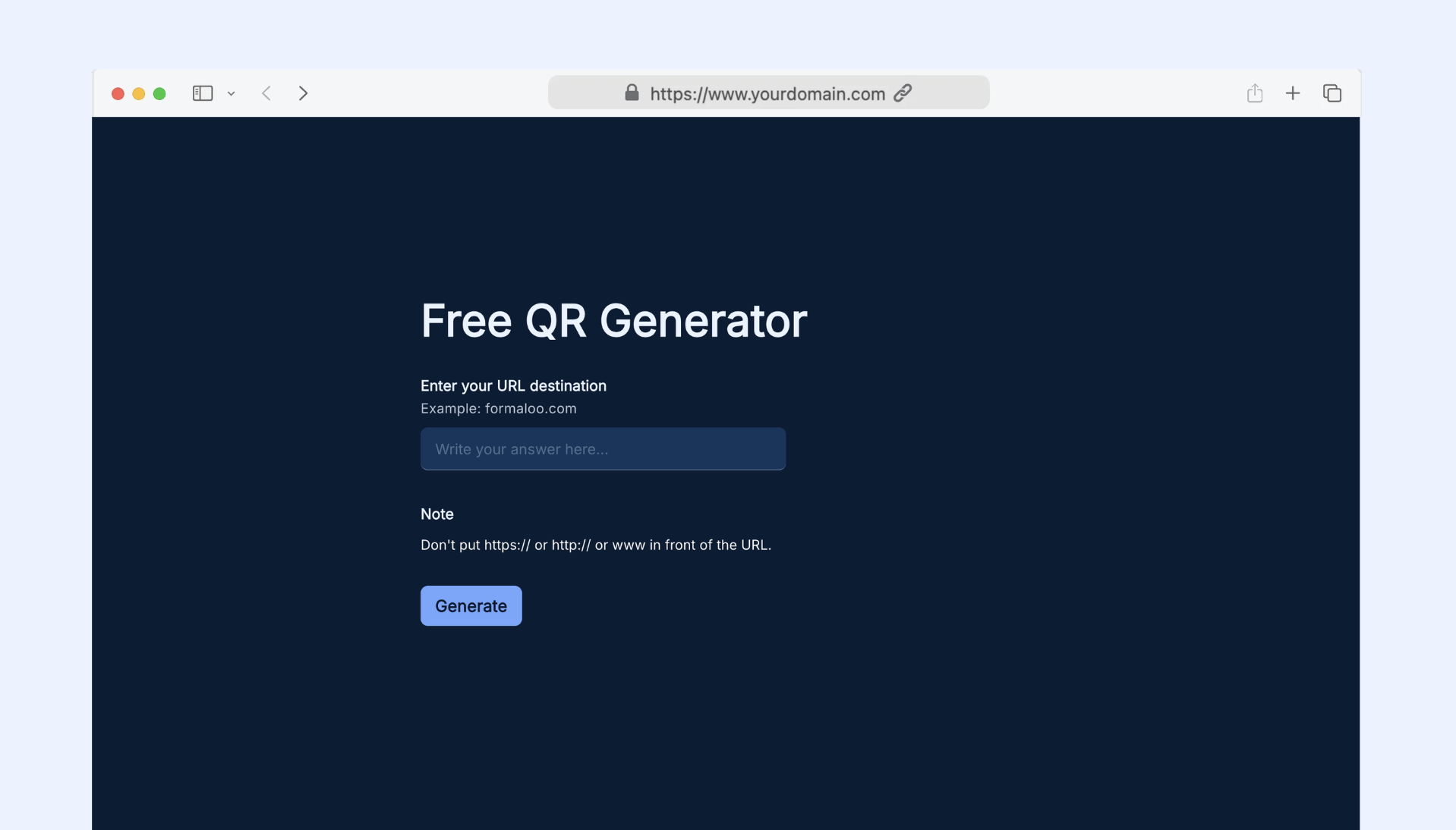 QR code generator
