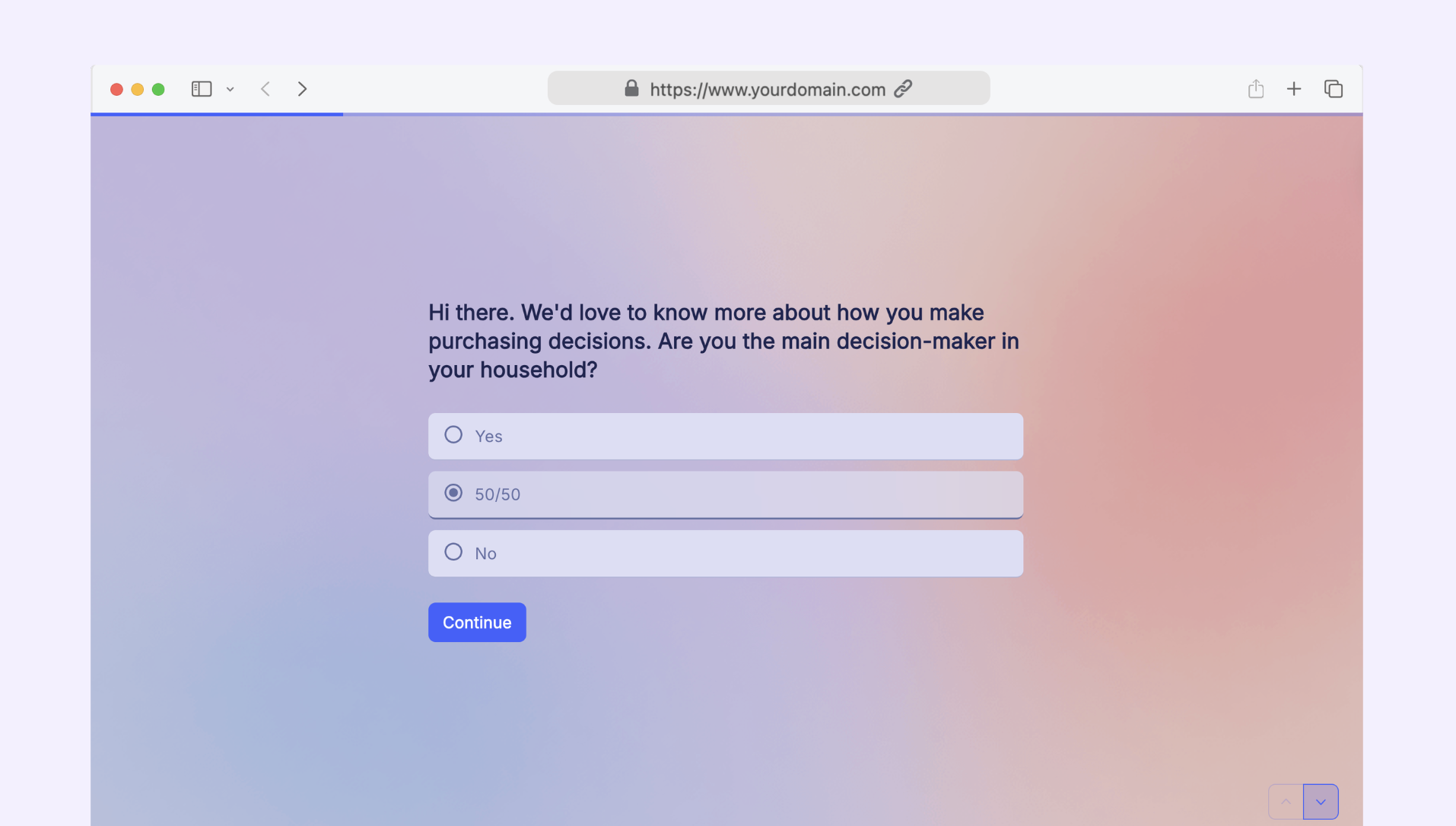 Path to purchase survey