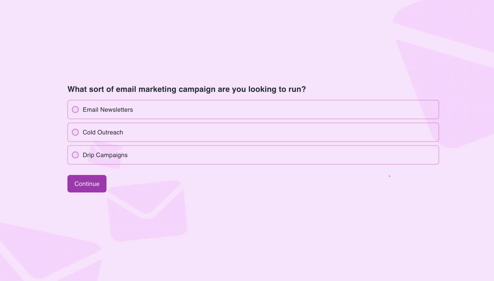 Email marketing project calculator