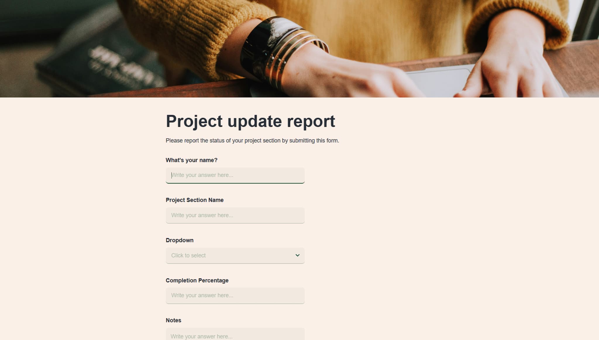 Project status report