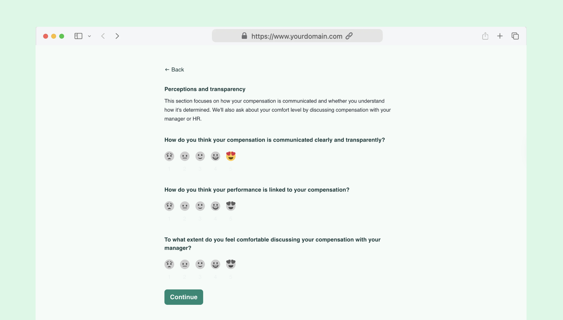 Compensation survey