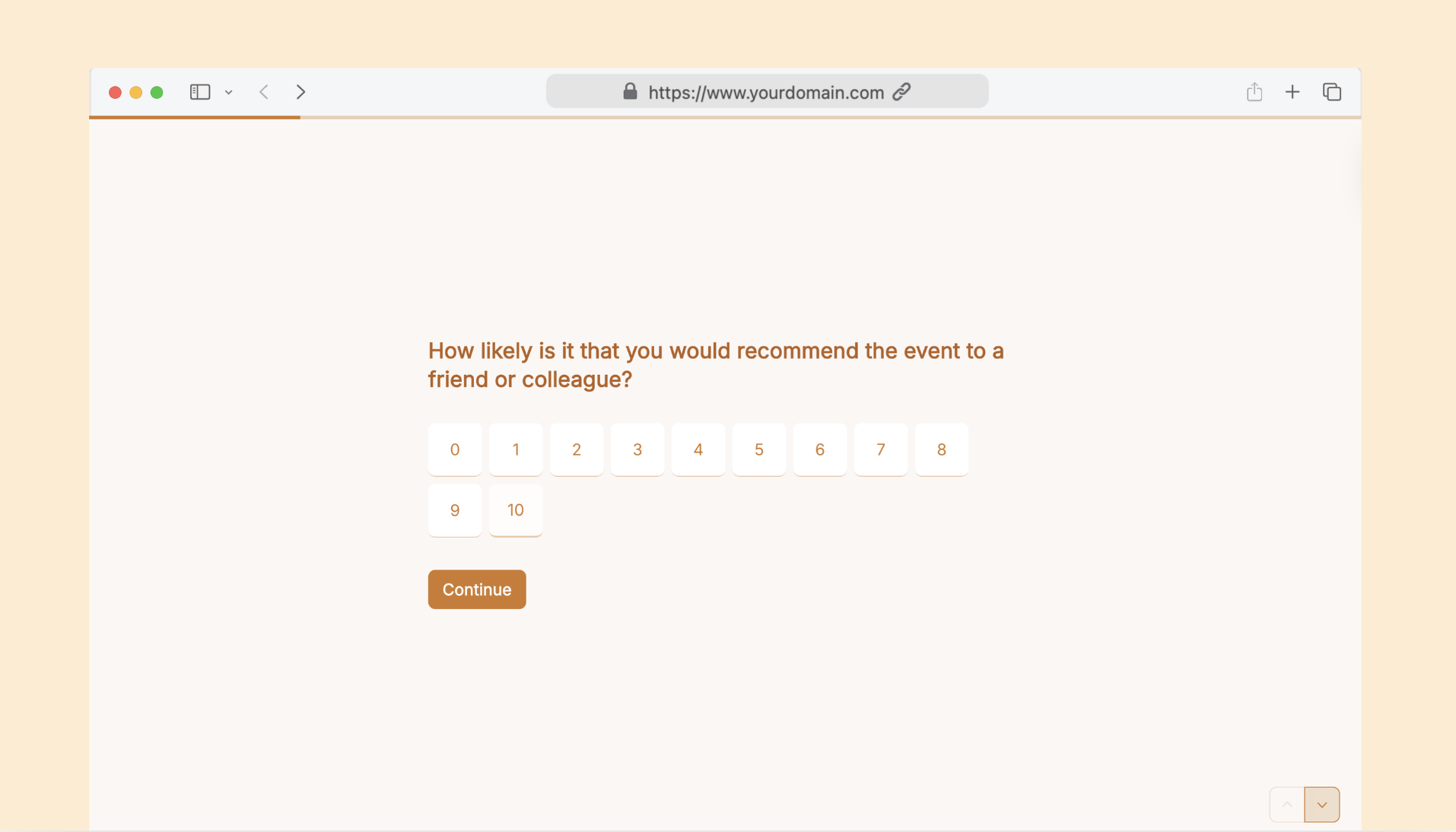 Eventbrite post-event feedback survey