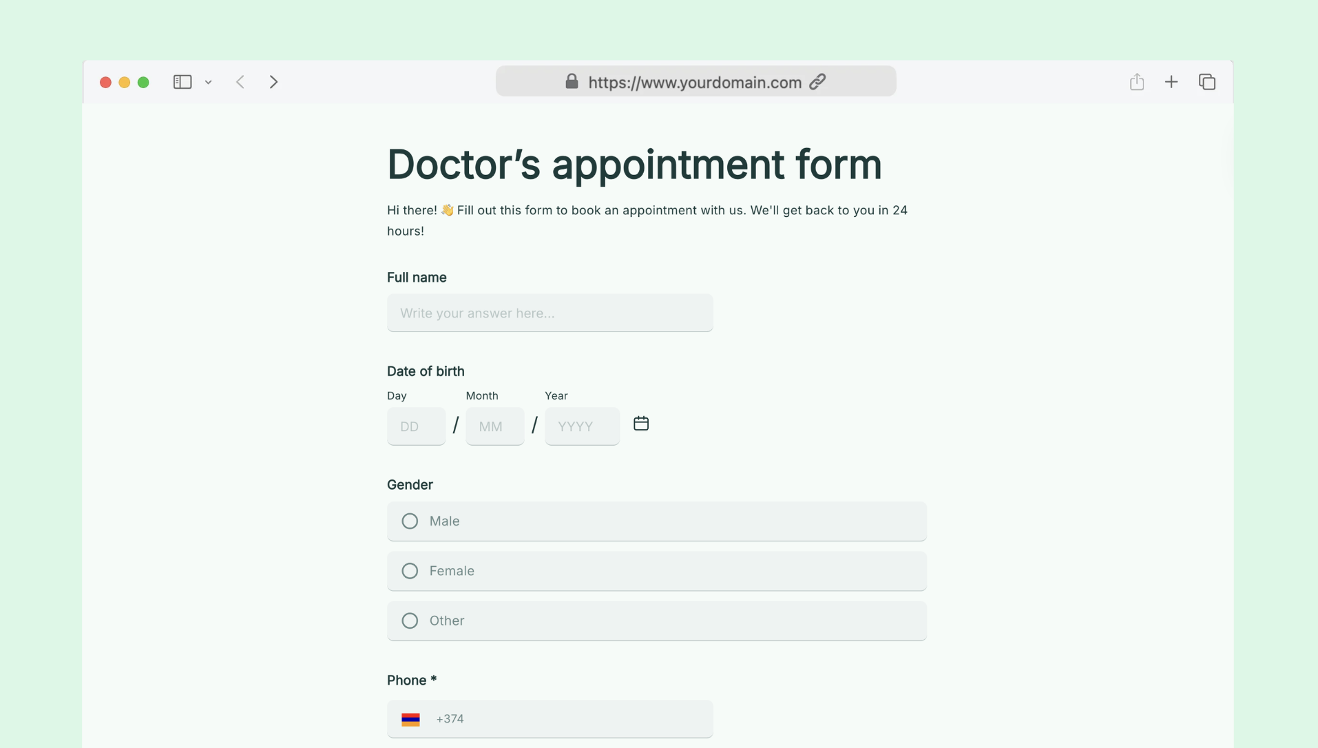 Doctor's appointment app