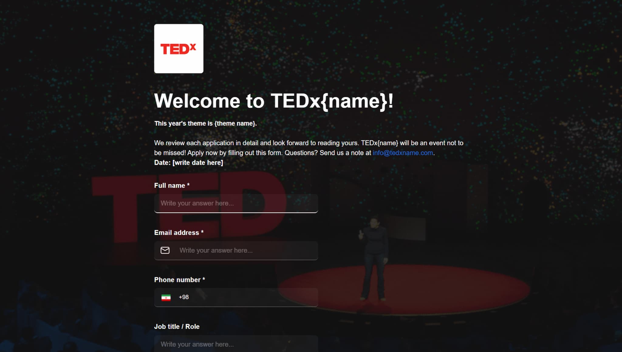 Attend a TEDx conference