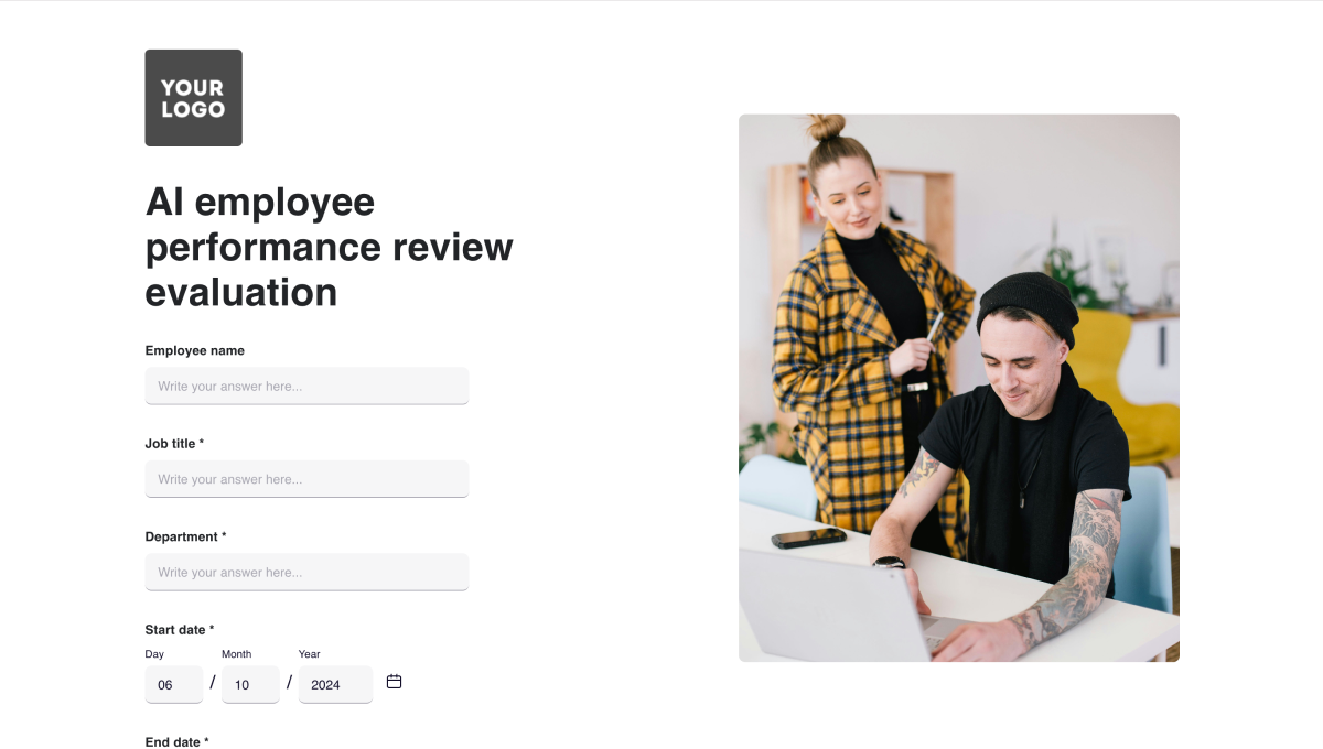 AI employee performance review evaluation