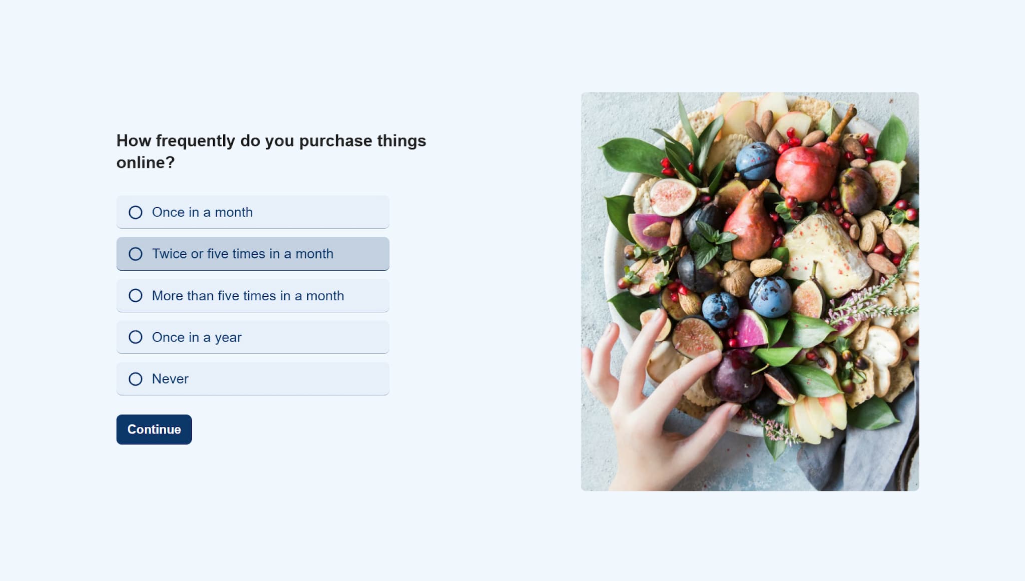 Online shopping survey