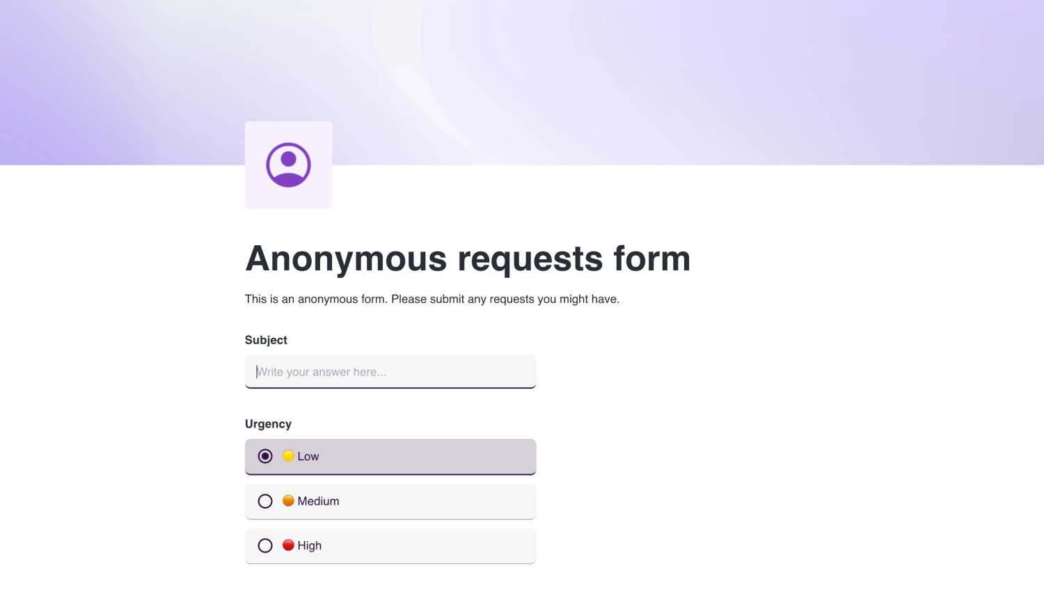 Anonymus requests