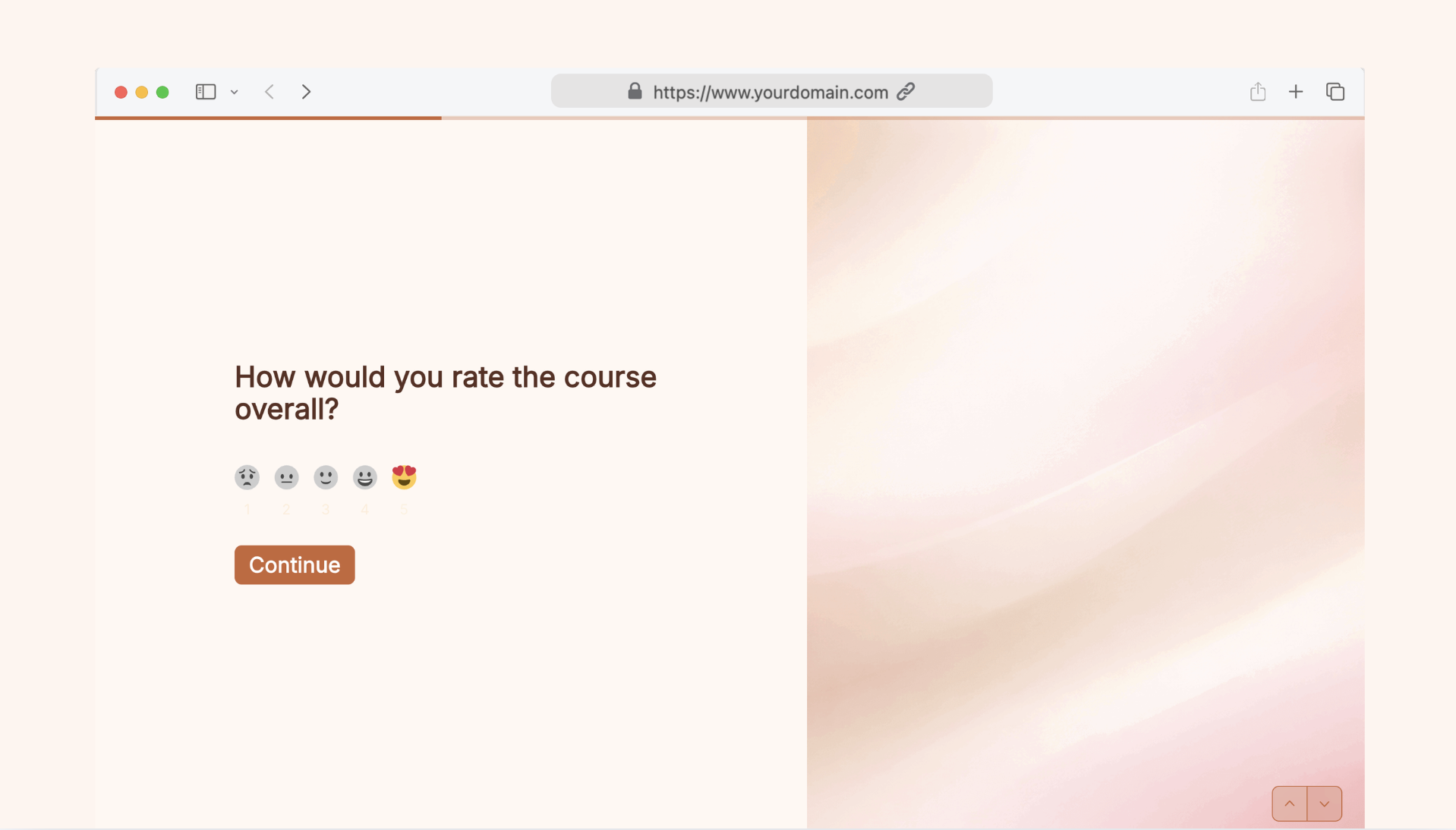 Course feedback survey
