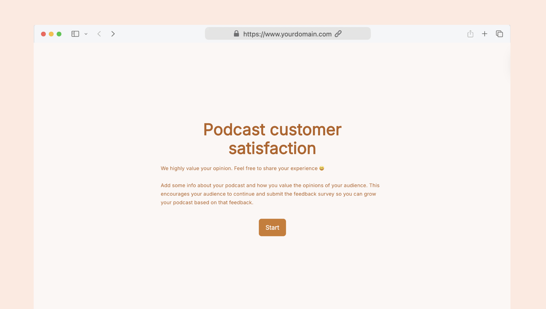 Podcast satisfaction survey