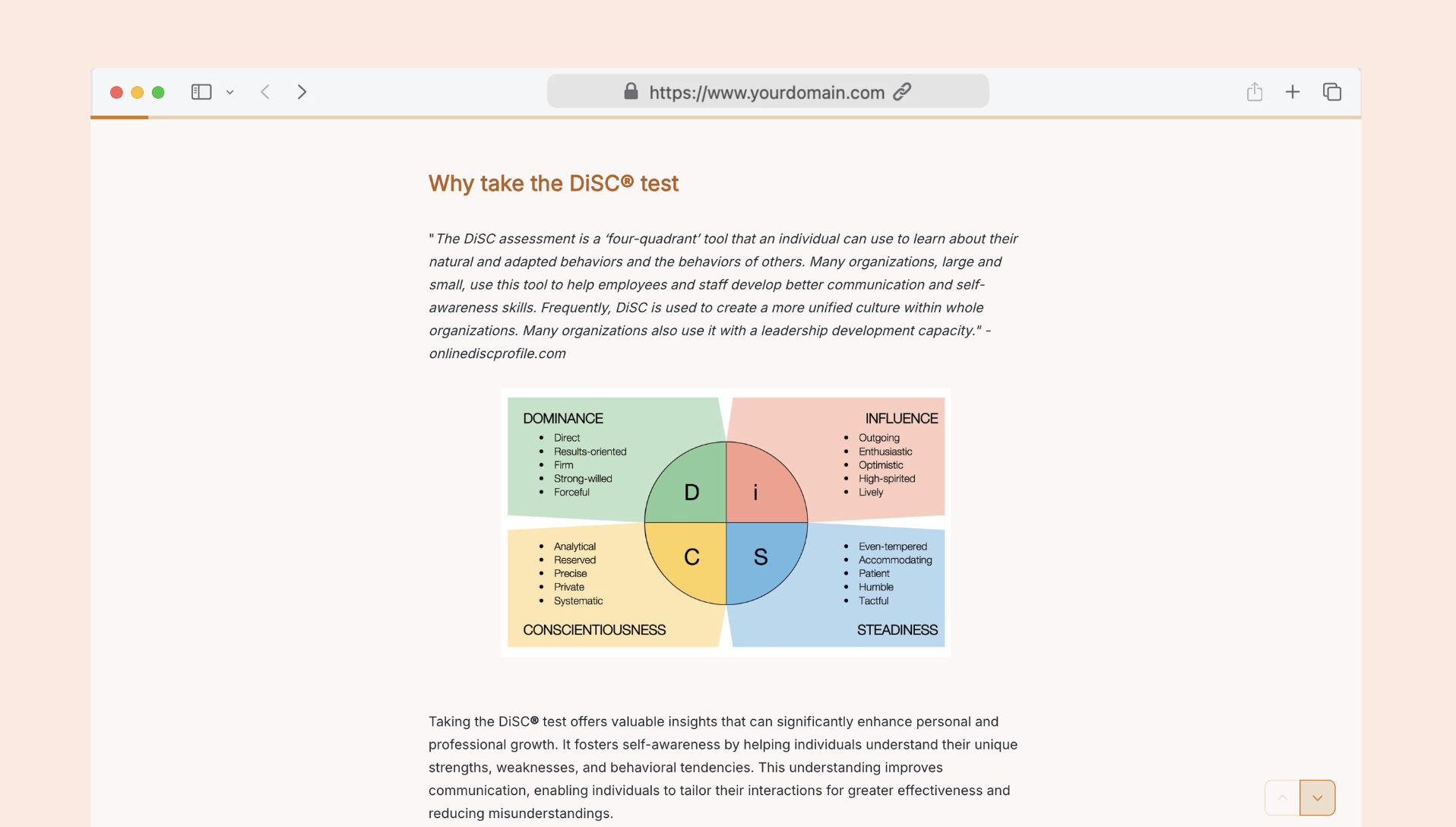 DiSC® personality test