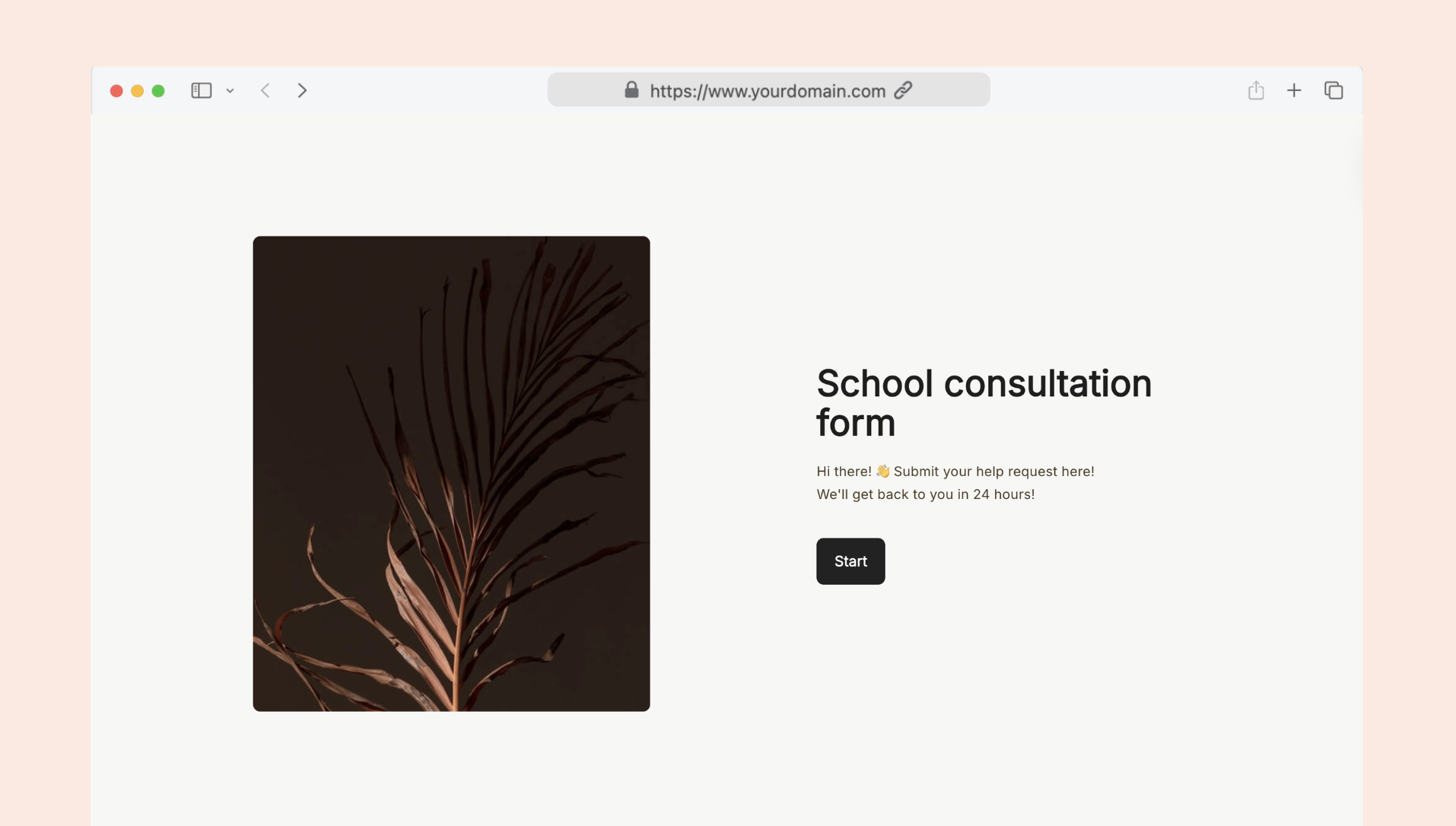 School consultation form
