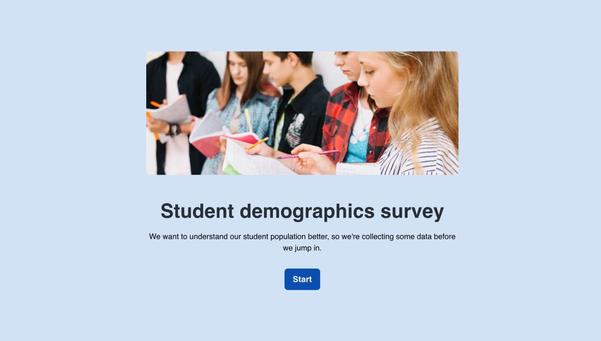 Student demographics survey