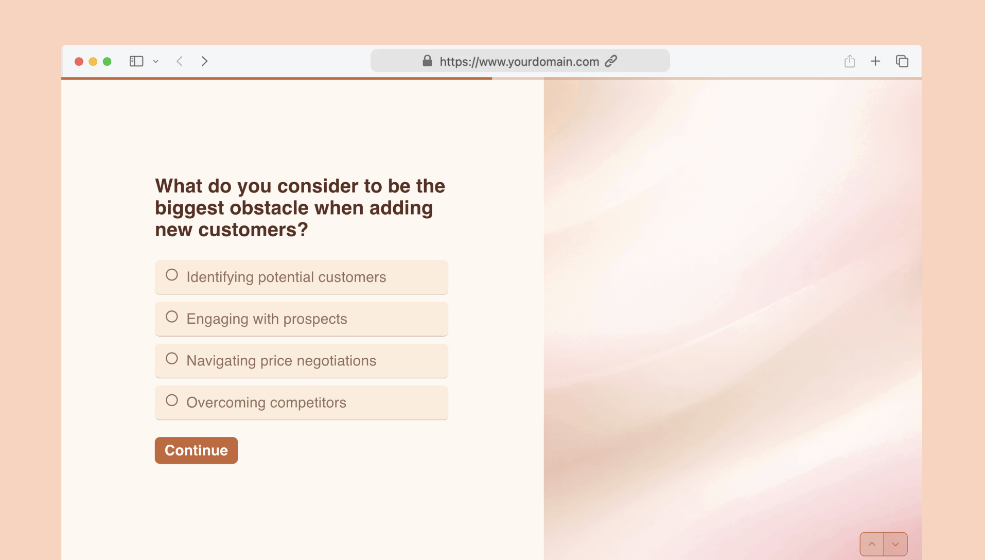 Sales survey questionnaire