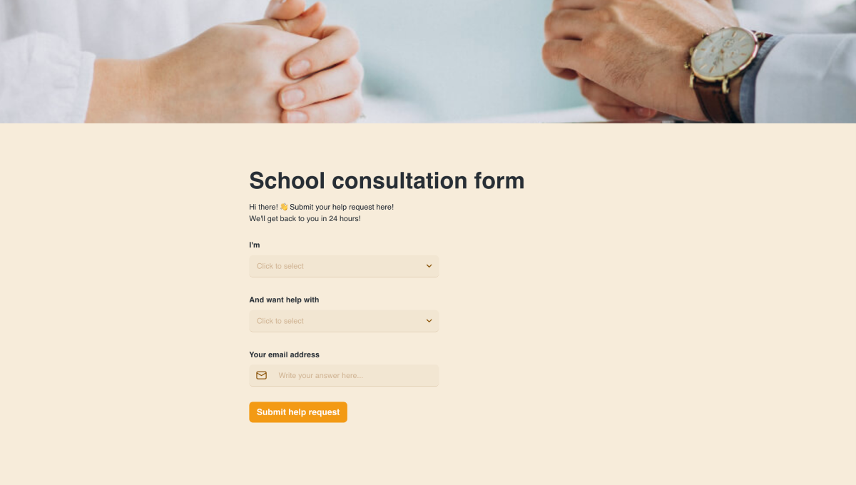 School consultation form