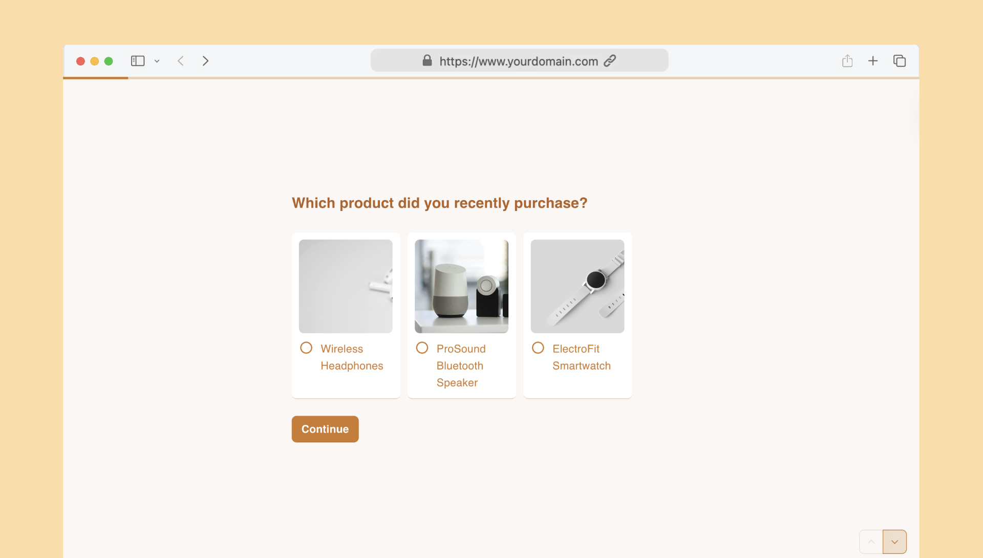 Product satisfaction survey