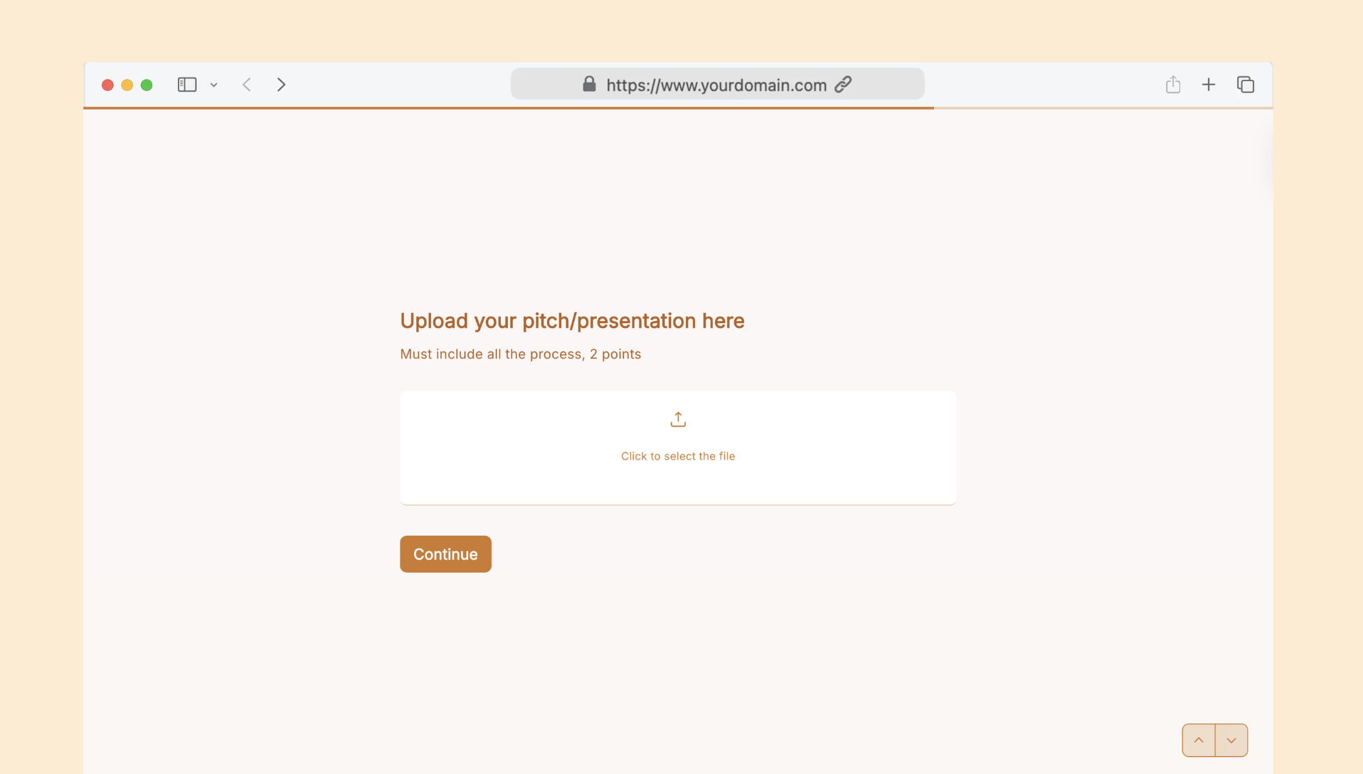 Project upload