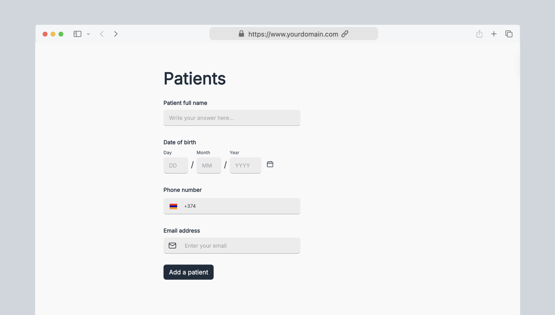 Patient progress report