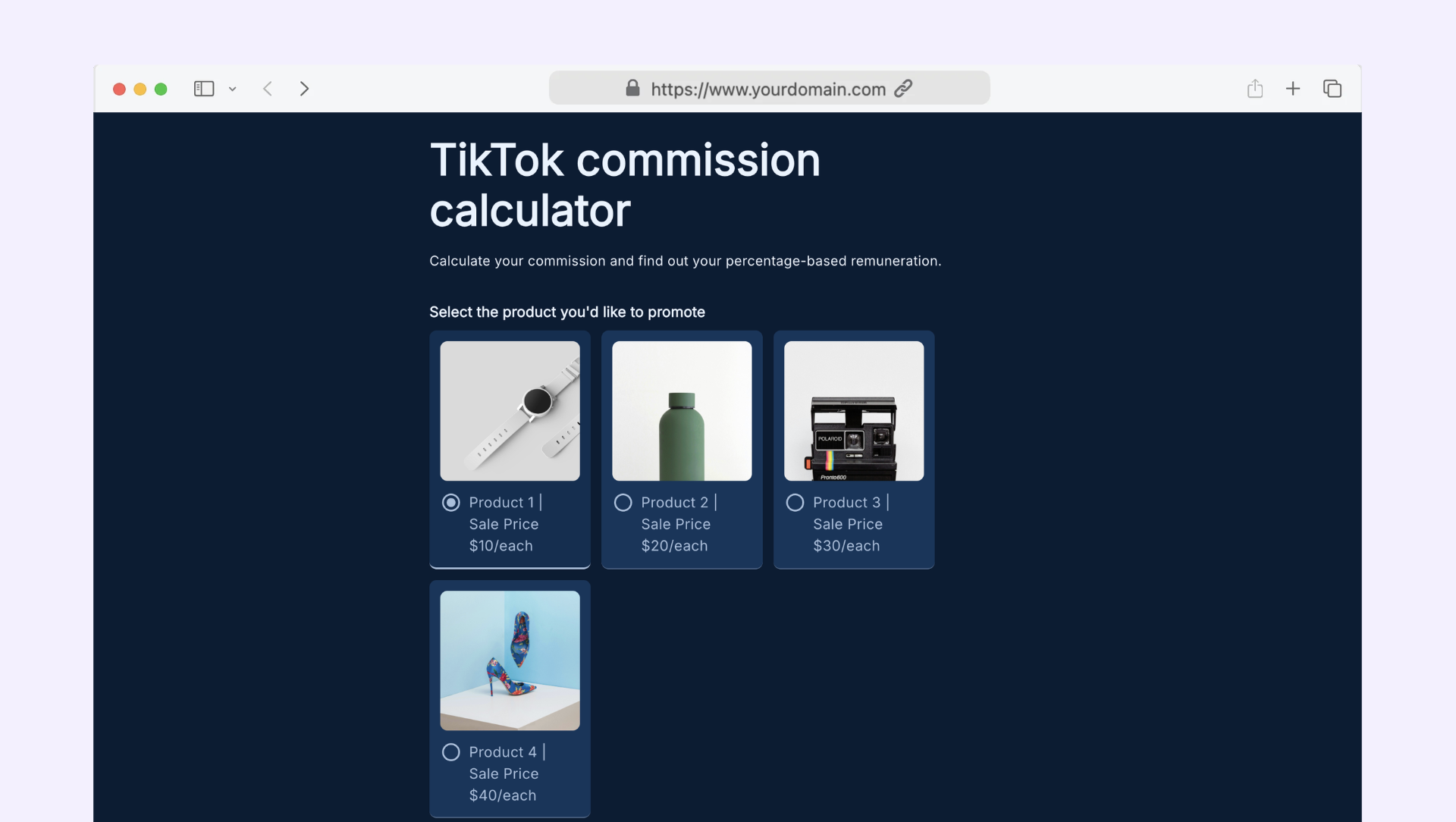 TikTok Commission Calculator
