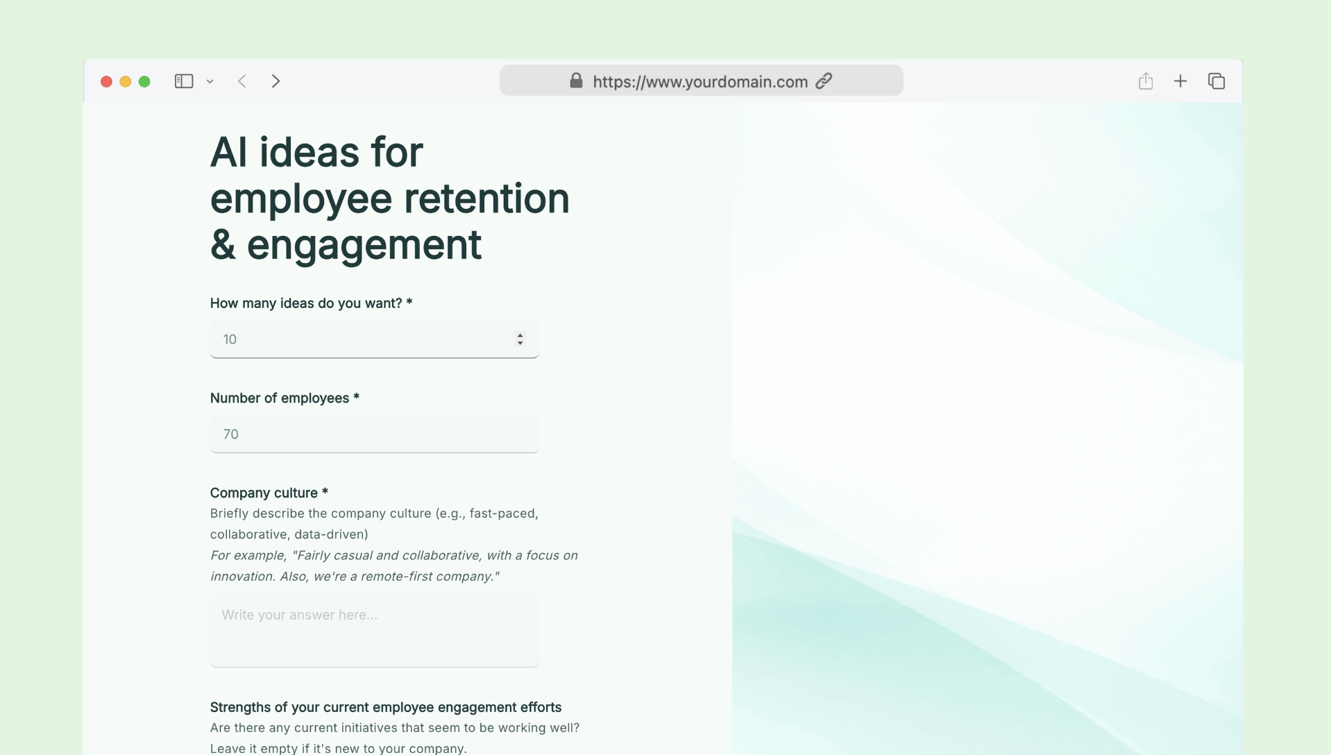 AI ideas for employee retention and engagement