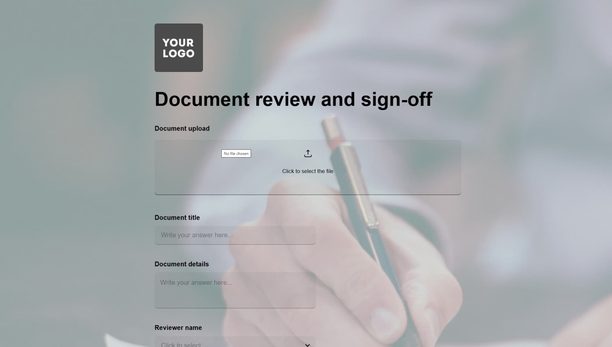 Document Review and Sign-Off