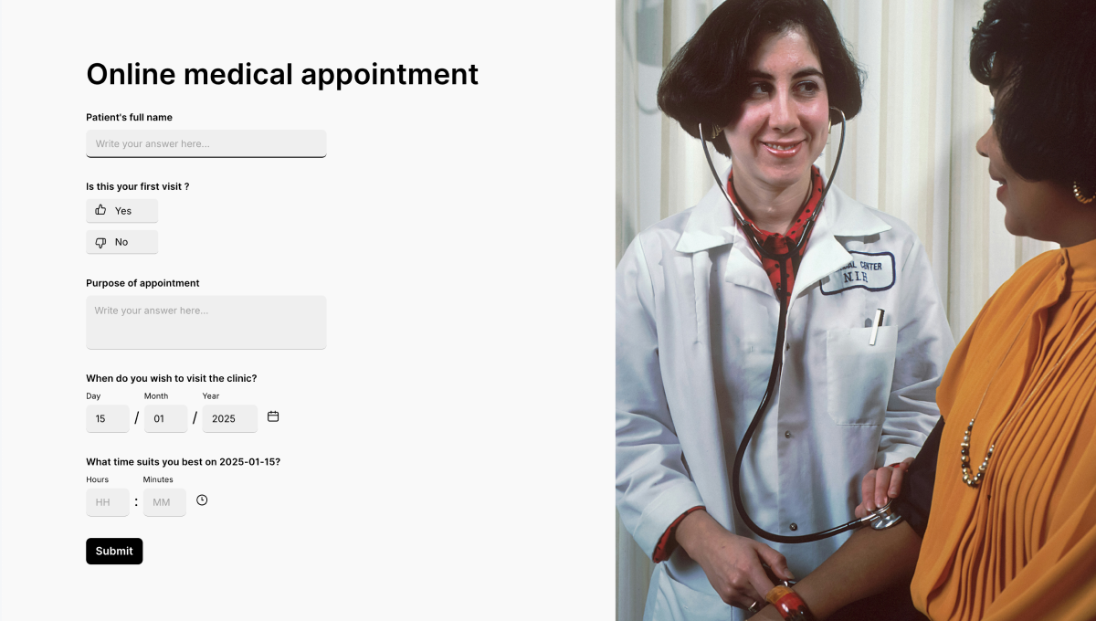 Online medical appointment