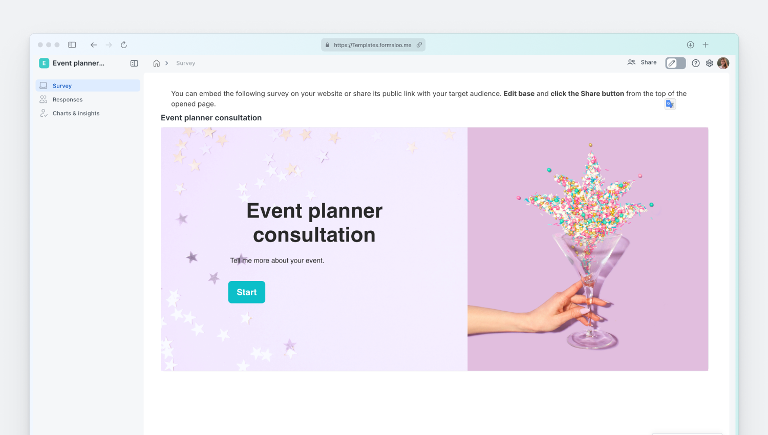 Event planner consultation