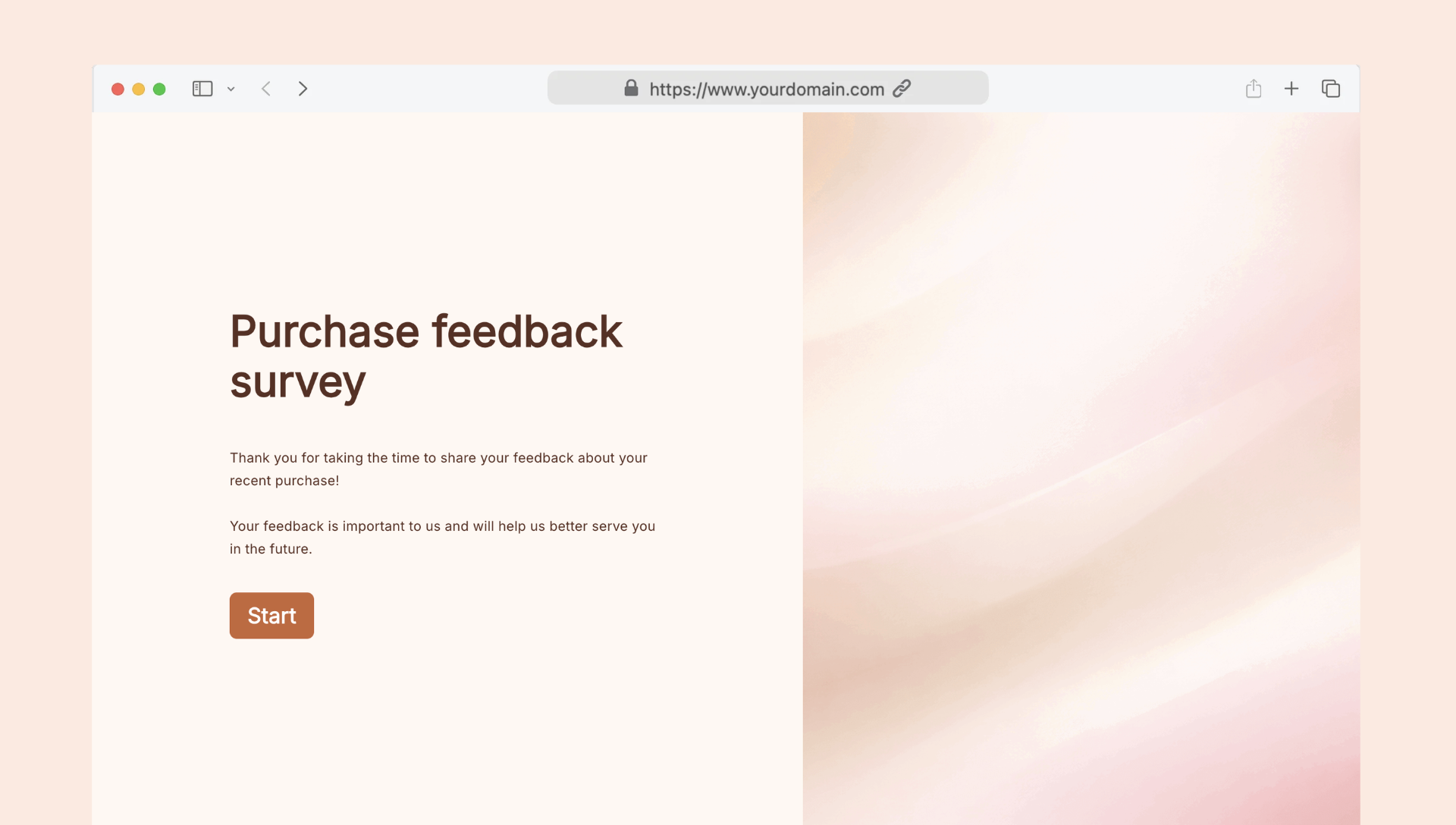 Online purchase feedback