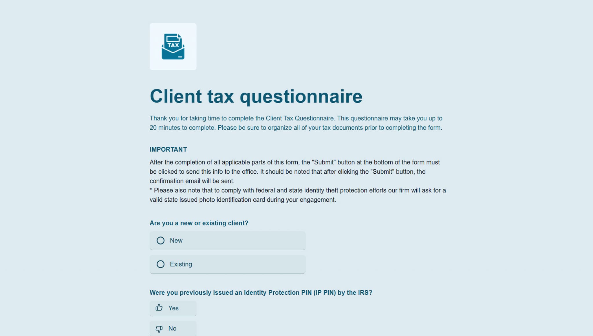 Get started right away with the template
