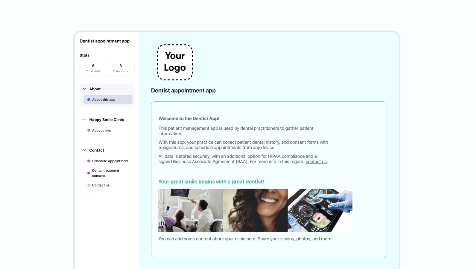 Dentist appointment app