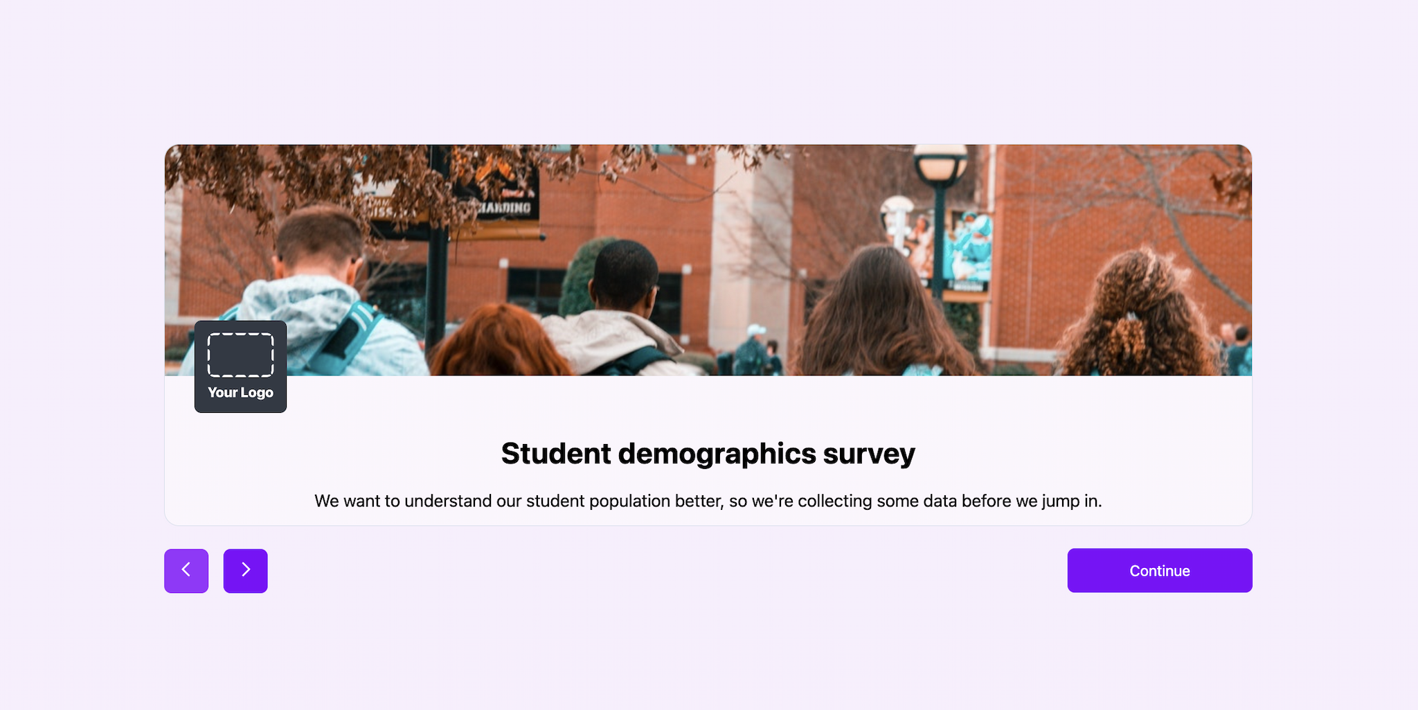Student demographics survey template Formaloo