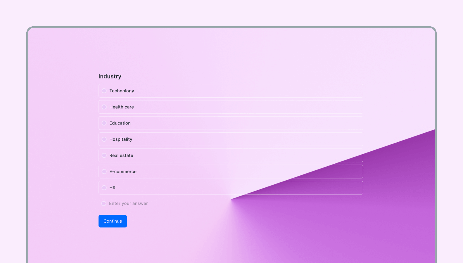 Client contact information form template Formaloo