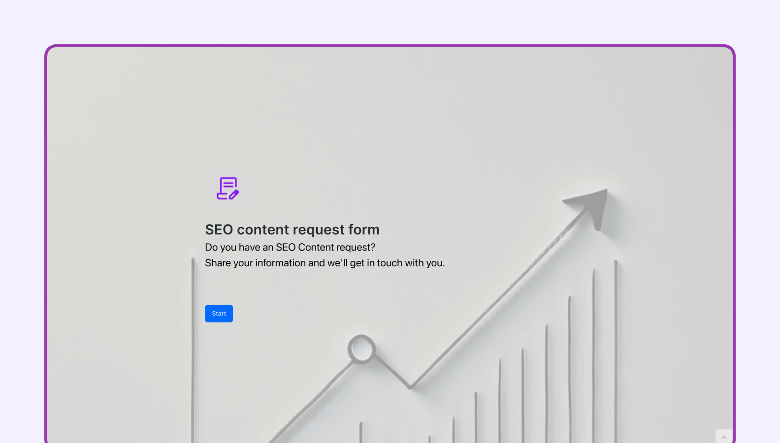 SEO content request form