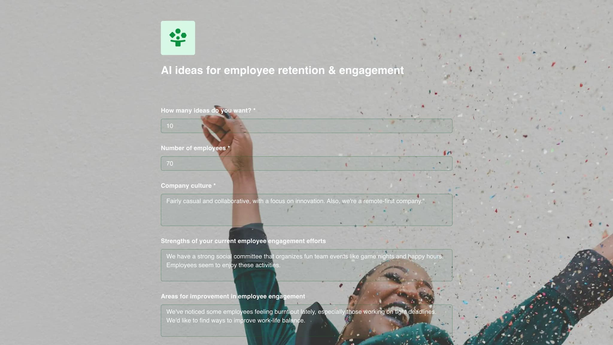 AI ideas for employee retention and engagement