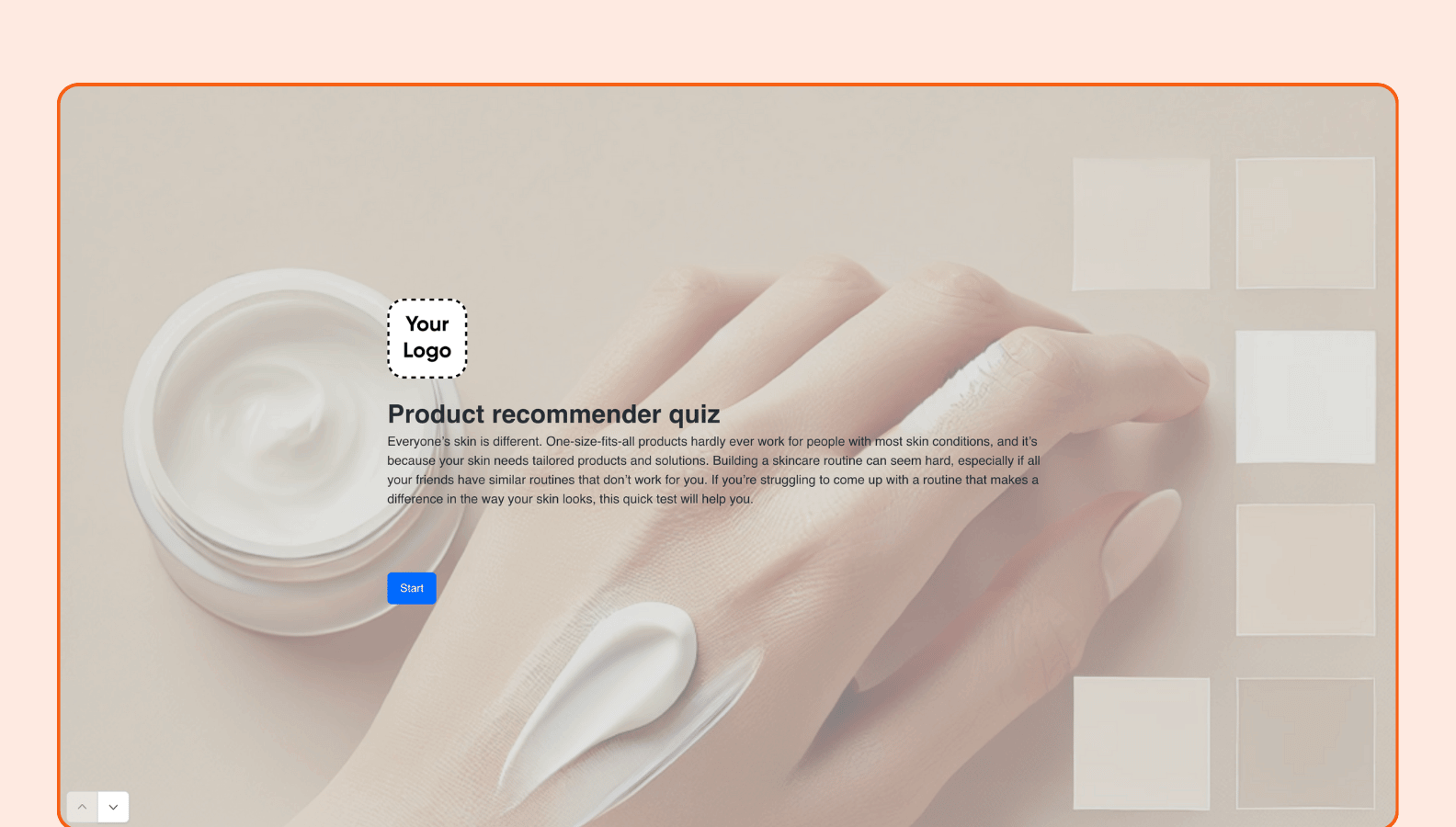 Product recommender quiz