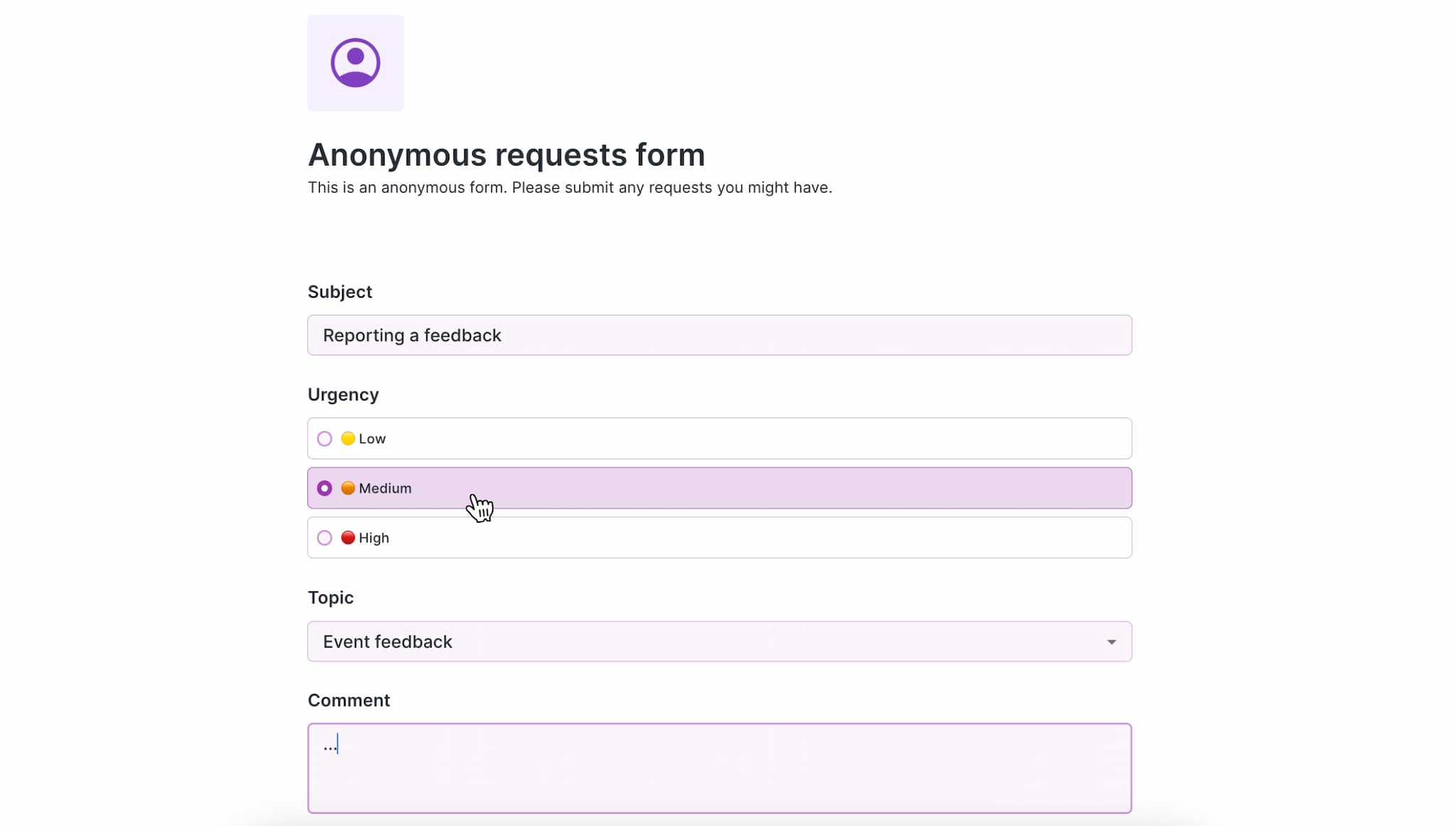 Anonymus requests