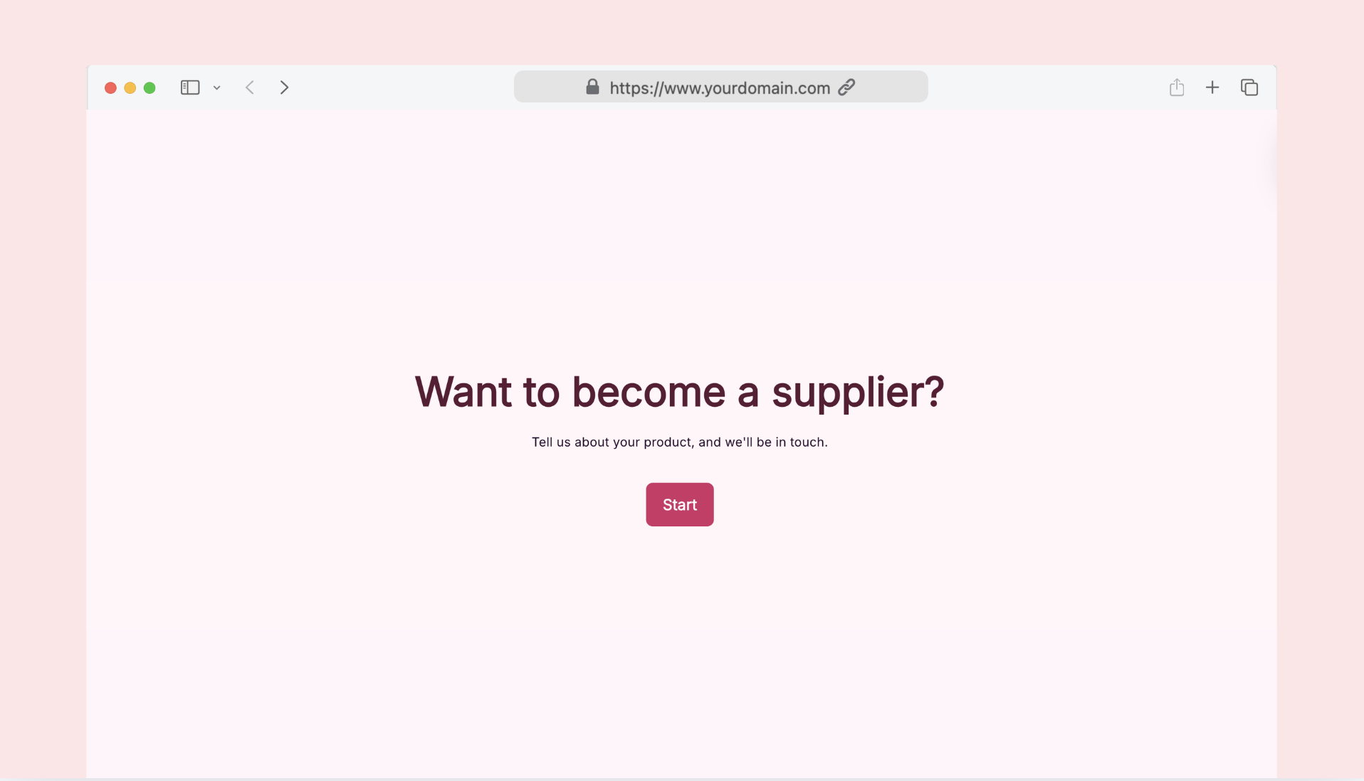 Supplier Information Form