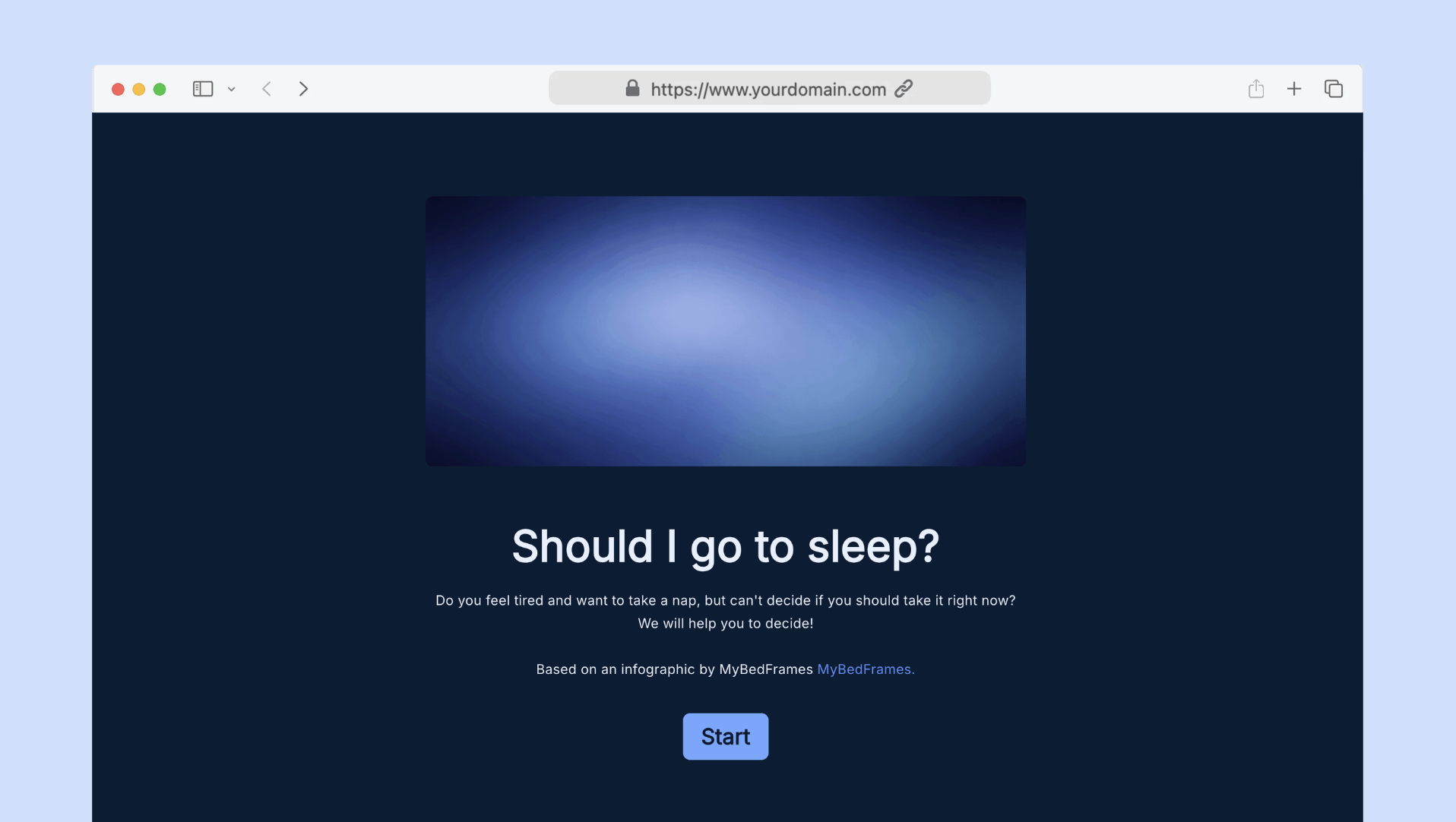 Nap time quiz