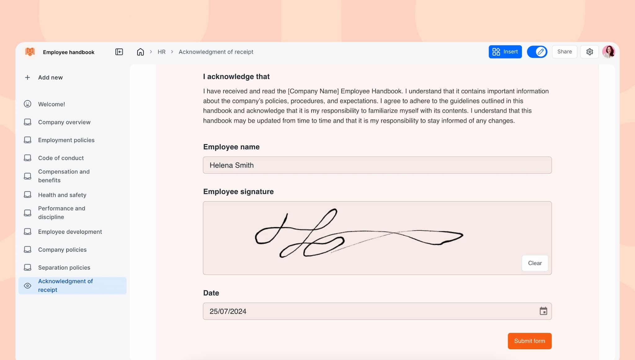 Free to use signature templates