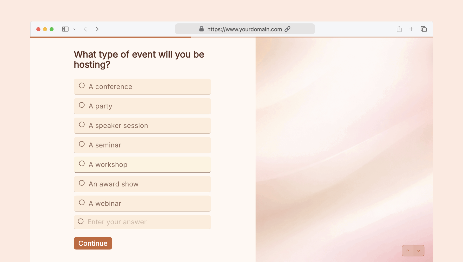 Event planning template