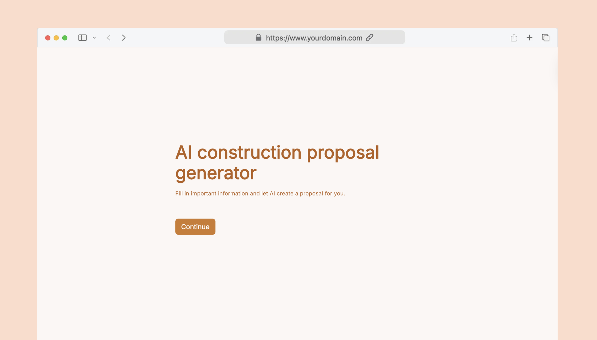 AI-powered proposal builder with PDF & e-sign