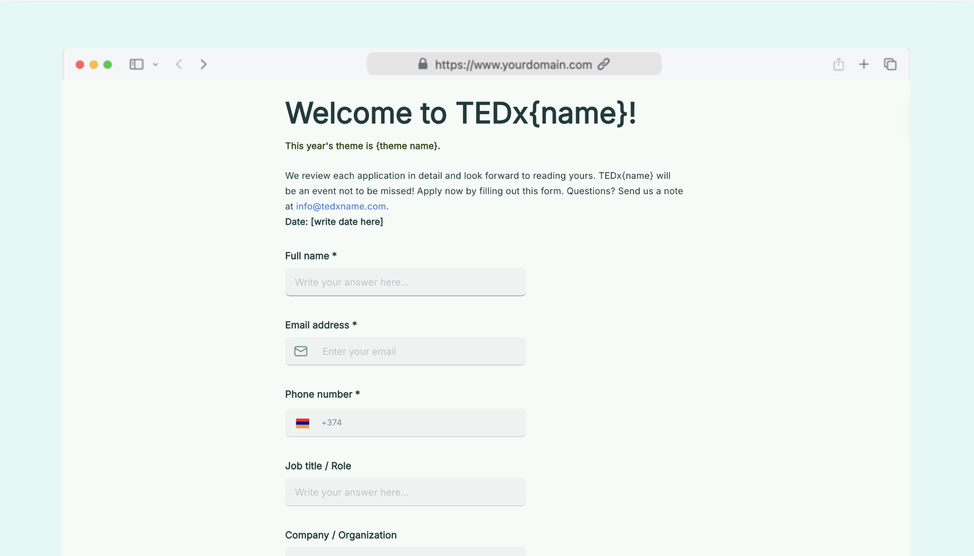 Attend a TEDx conference