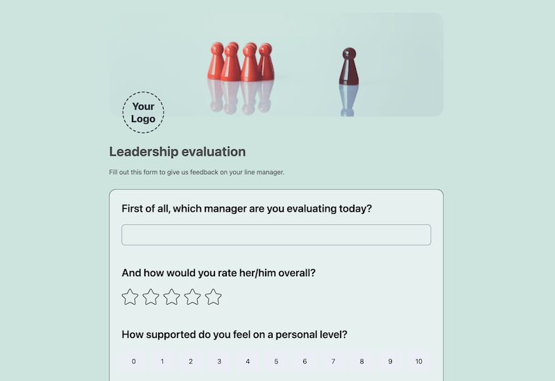 Leadership evaluation form